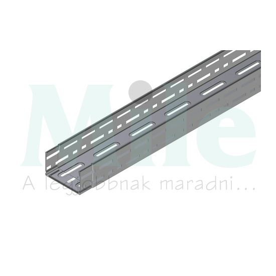 Kábeltálca 3m acél szalaghorganyzott 60mm x 300mm x 3000mm RLKS 60.300 0.75 Niedax